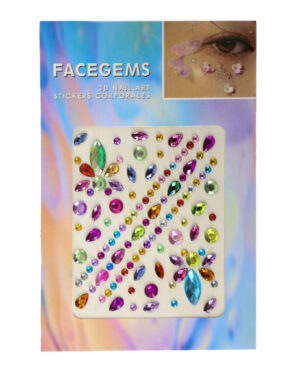 1042 - Flower gems-multi color