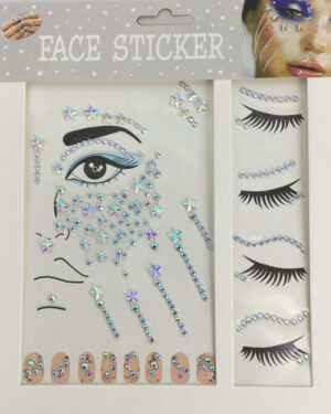 1147 - Star Face Gems - clear