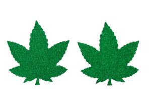 1223 - Green leaf shape pasties
