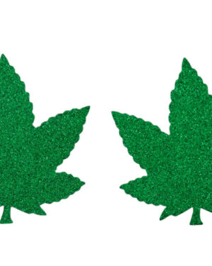 1223 - Green leaf shape pasties
