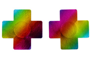 1273 - Rainbow "X" pasties