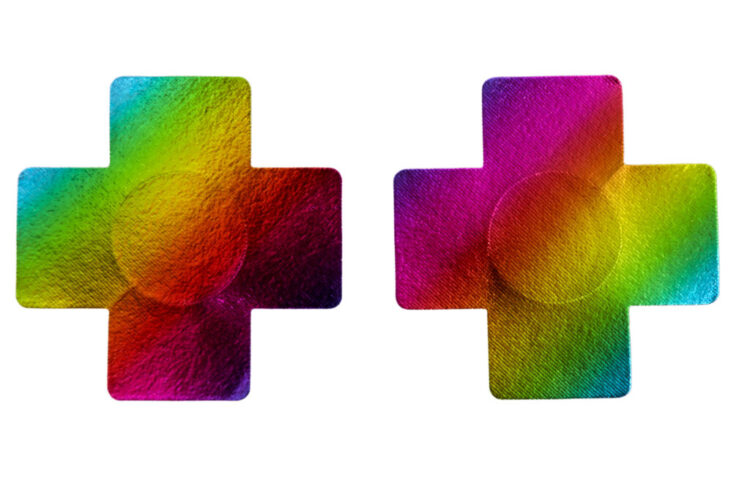 1273 - Rainbow "X" pasties