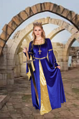 2335 - Royal renaissance gown with gold panel