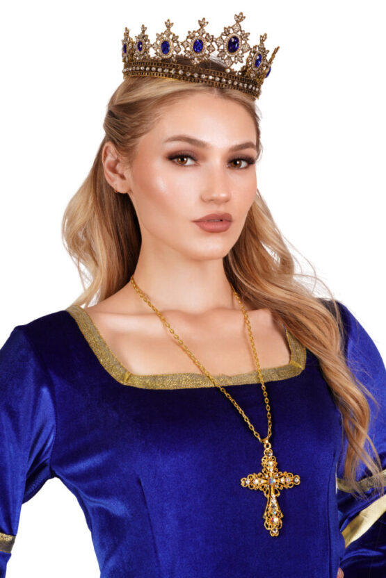 2335 - Royal renaissance gown with gold panel - Image 4