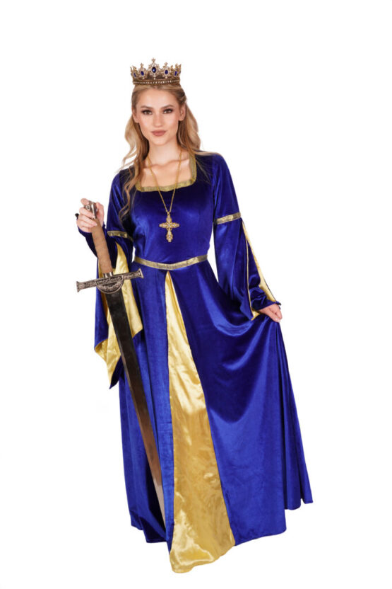 2335 - Royal renaissance gown with gold panel - Image 3