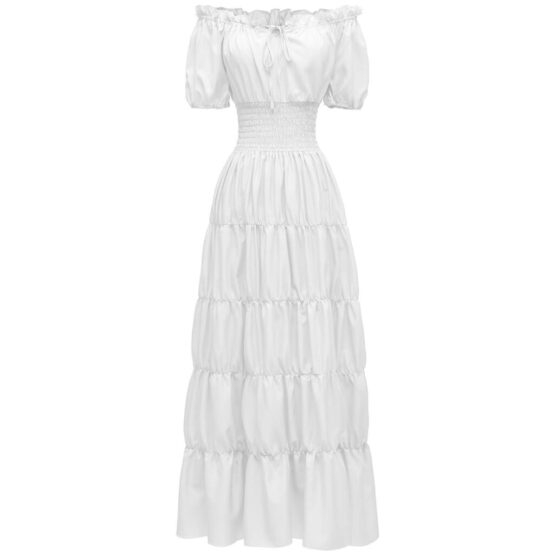 2336 - Off shoulder chemise dress - Image 3
