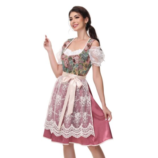 2344 - Butterfly corset and lace wrap renaissance dress - Image 2
