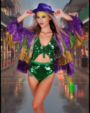 2656 - Mardi Gras Fringed Jacket
