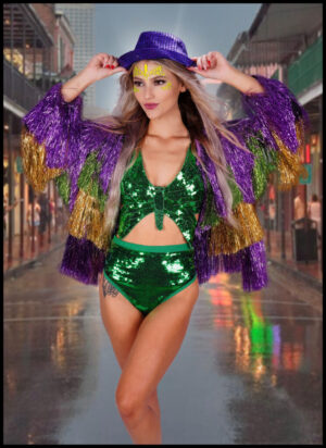 2656 - Mardi Gras Fringed Jacket
