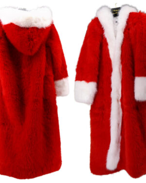 2667 - Red Faux Fur Coat