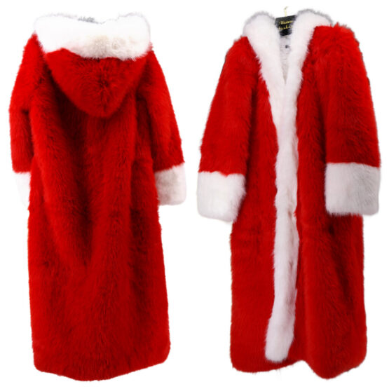2667 - Red Faux Fur Coat