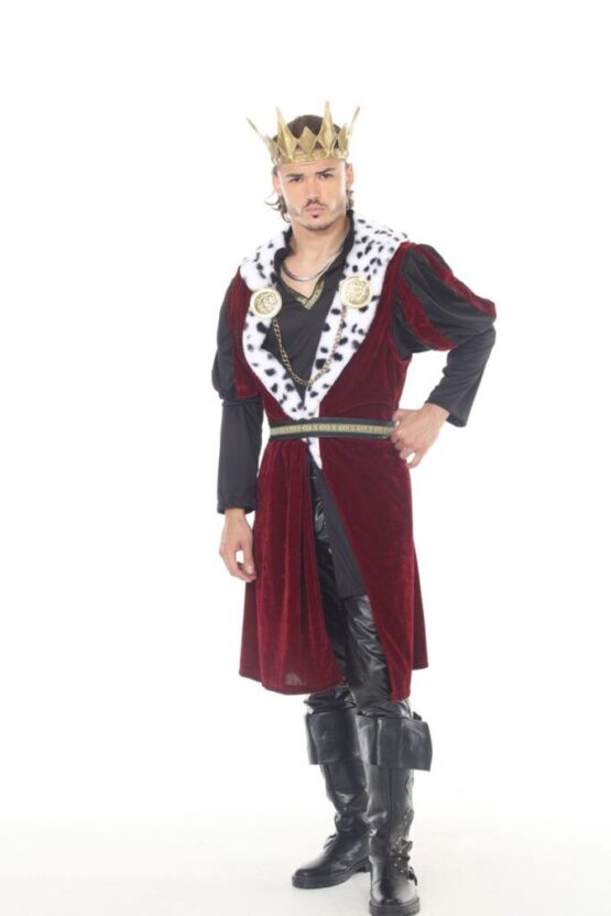 2672 - Royal King coat with faux fur trim, crown included - Image 2