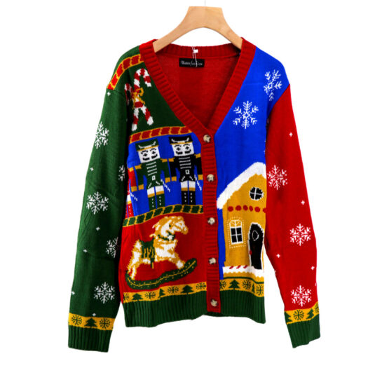 2674 - Christmas vintage cardigan sweater - Image 3