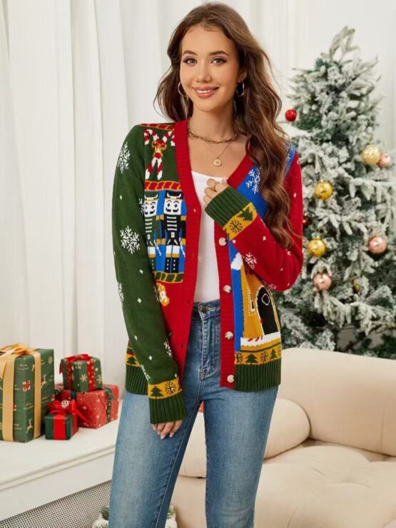 2674 - Christmas vintage cardigan sweater