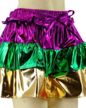 3887 - Mardi Gras ruffle culottes