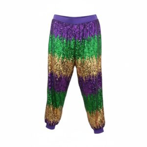 3897 - Mardi Gas sequin jogger pants