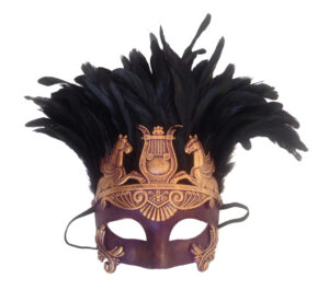 63273 - Venetian Mask w/ Feathers