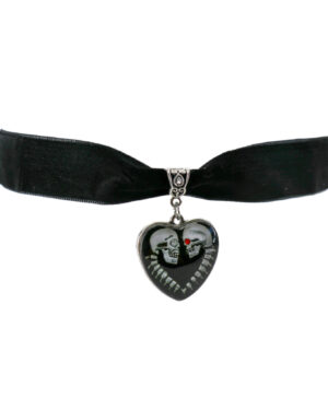 68587 - Skeleton heart choker