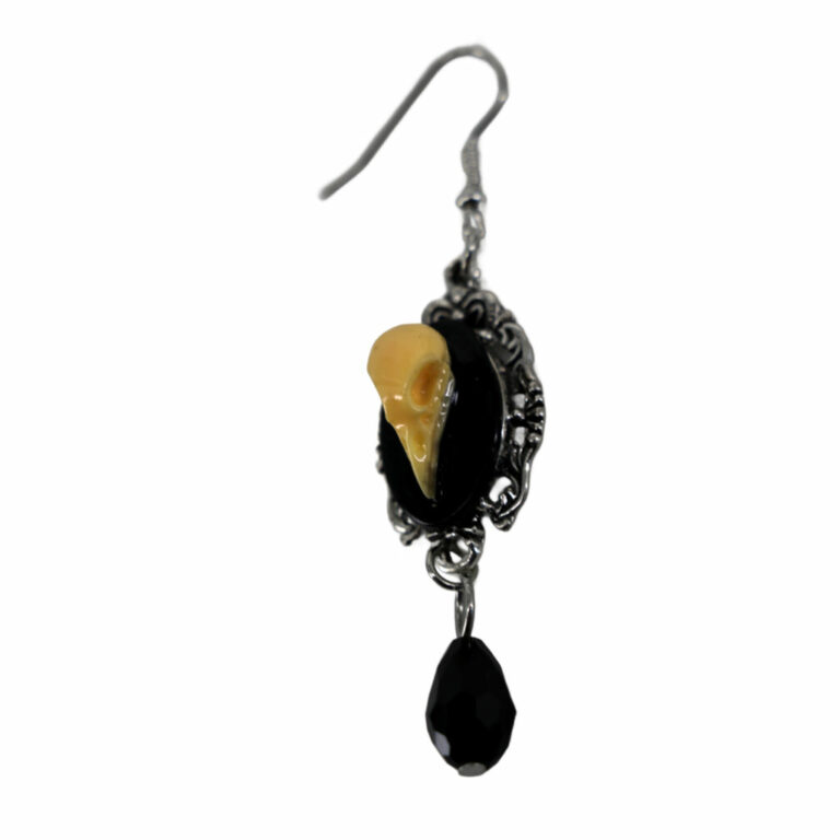 68589 - Vintage bird skull pendant earrings - Image 2