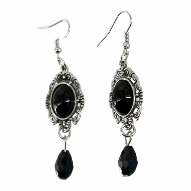 68592 - black gem vintage pendant - Image 2