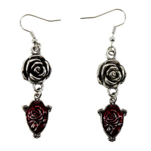68605 - Rose earrings with pendant