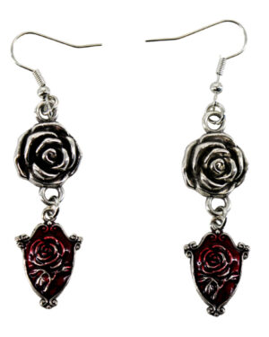 68605 - Rose earrings with pendant