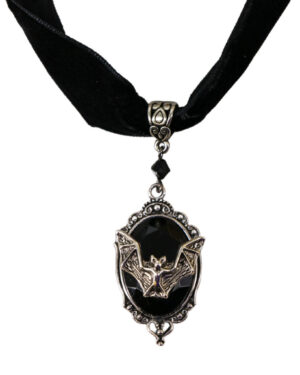 68614 - Bat cameo choker