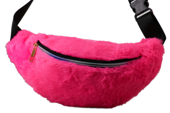 69182 - 3 pcs pink fur set- glasses, visor, bumbag - Image 2