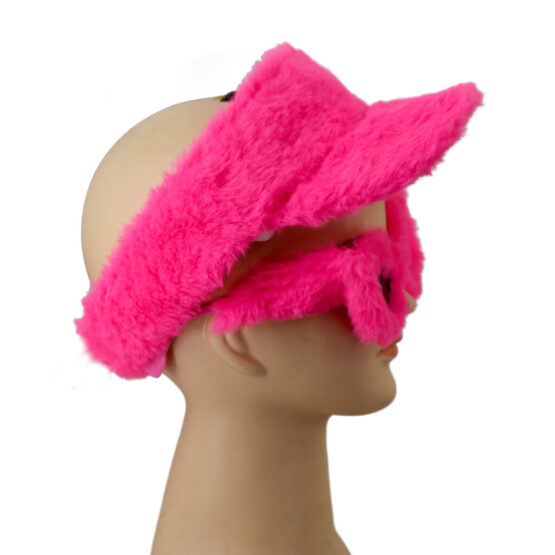 69182 - 3 pcs pink fur set- glasses, visor, bumbag - Image 5