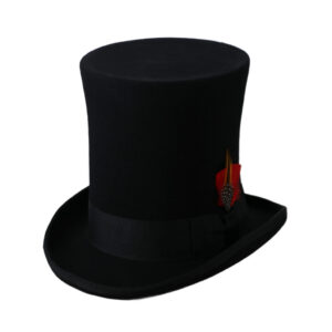 69509 - Steampunk TOP Hat-100% wool felt - 2XL..22cm, 8.7 in crown height
