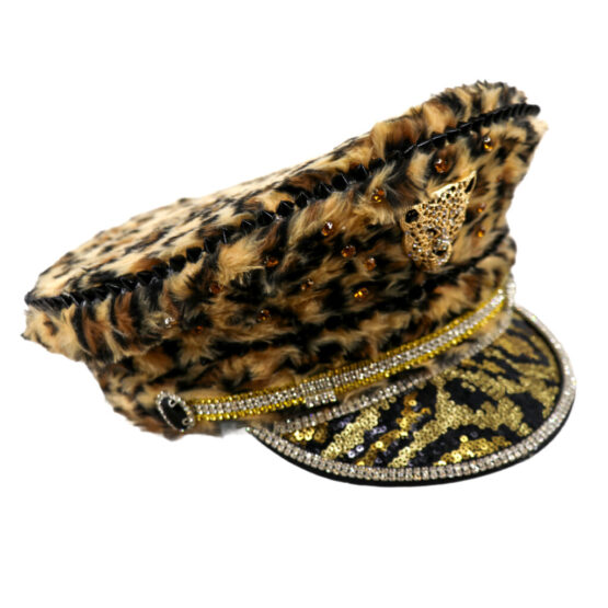 69601 - Leopard print with gemstones hat - Image 3