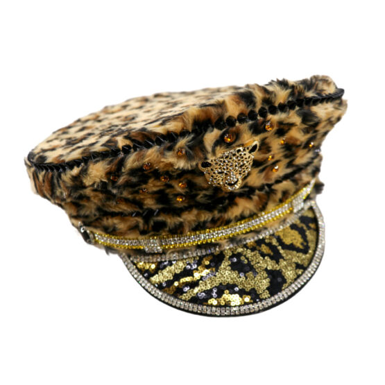 69601 - Leopard print with gemstones hat - Image 4