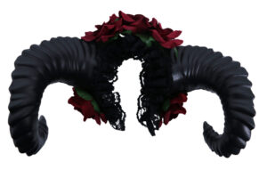 71236 - Headband Devil Big Horn - Black/Red