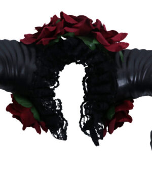 71236 - Headband Devil Big Horn - Black/Red