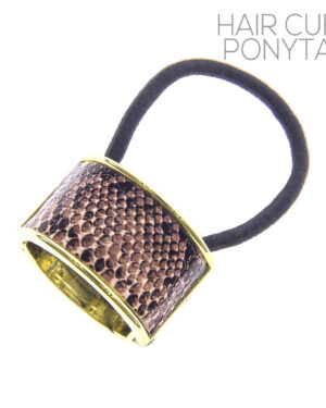 71944 - g snake skin print ponytail, aqua
