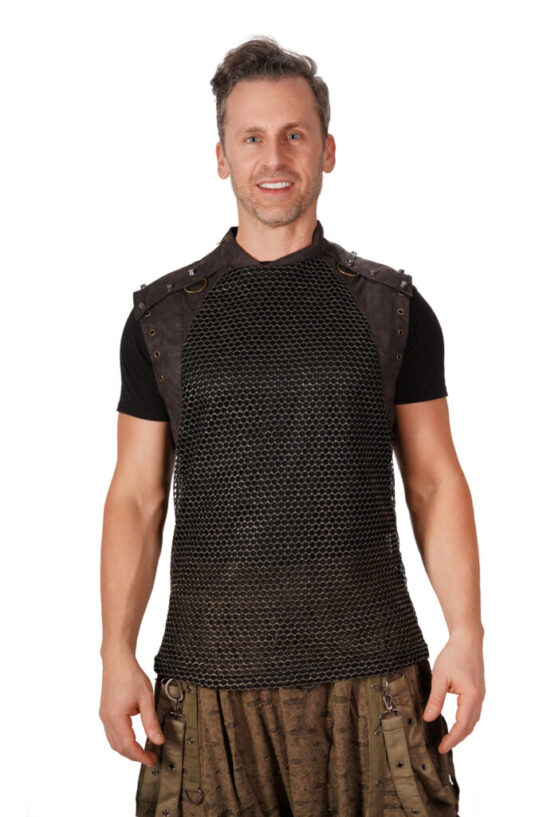 7382 - Punk See-Through Sleeveless Vest-Black - Image 3
