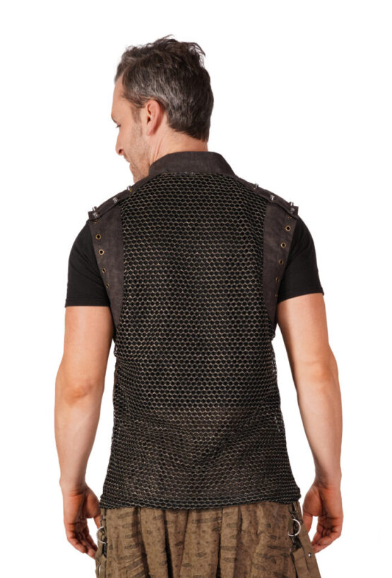 7382 - Punk See-Through Sleeveless Vest-Black - Image 2