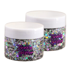 80012 - Gel glitter -  40-50g- Silver AB