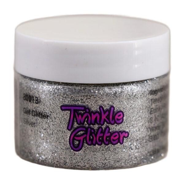 80013 - Gel glitter -  40-50g- Silver - Image 2