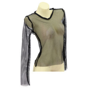 8427 - Fishnet Mesh Long Sleeve Top