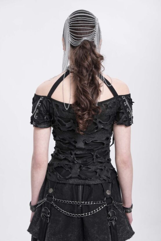 AS220 - Distressed safety pin headband - Image 3