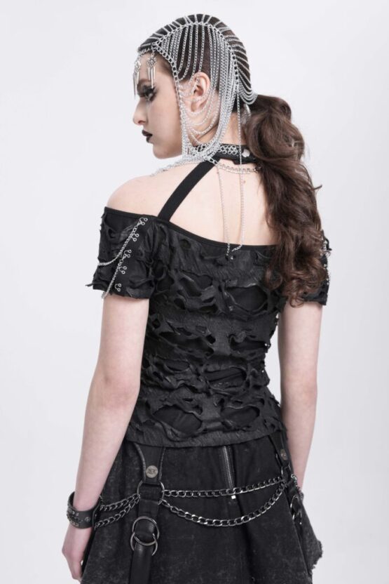 AS220 - Distressed safety pin headband - Image 9