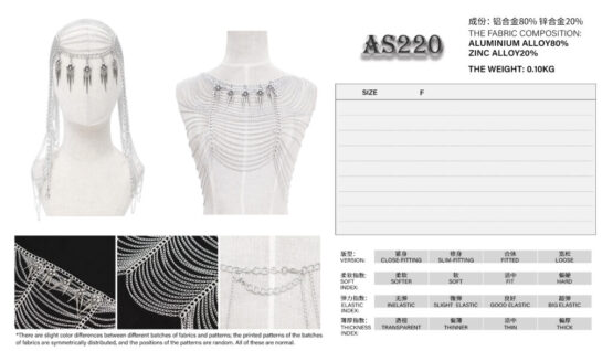 AS220 - Distressed safety pin headband - Image 13