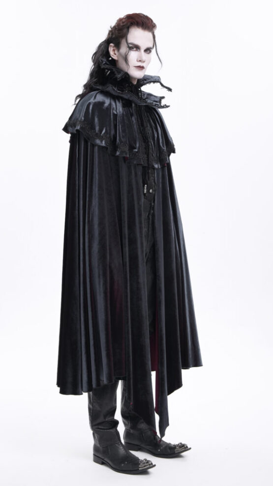 CA049 - Gothic two tone velvet laced collar - Image 4