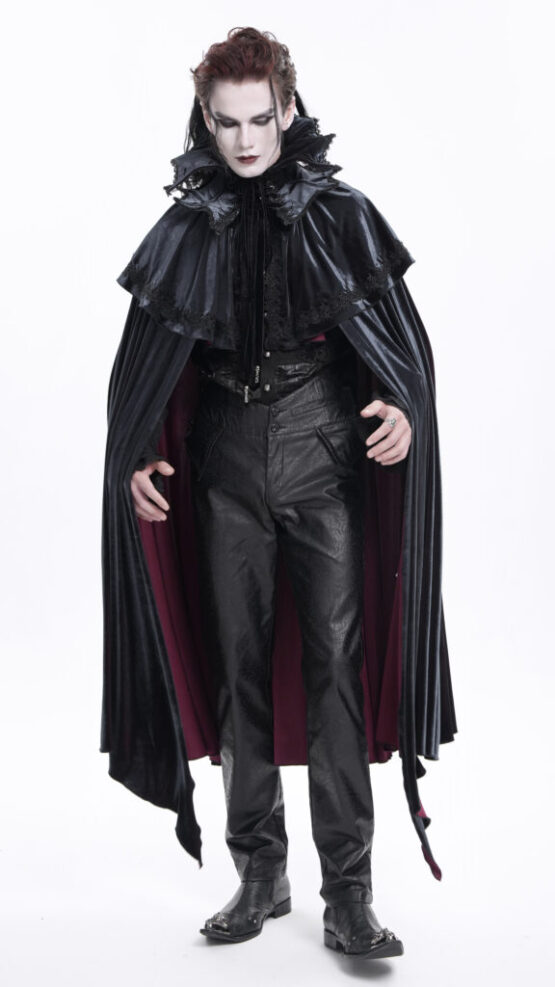 CA049 - Gothic two tone velvet laced collar - Image 5