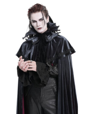CA049 - Gothic two tone velvet laced collar