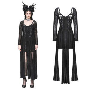 DW1061 - Spider web overlay dress