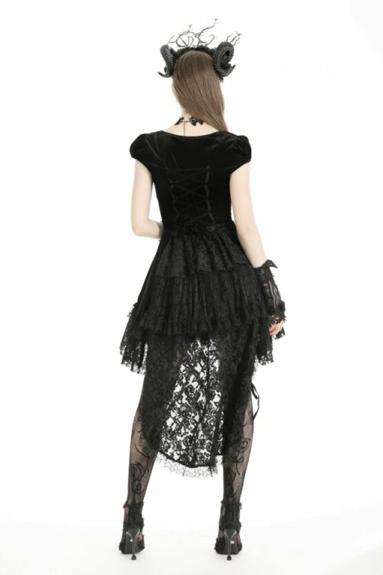 DW959 - Gothic shell-sleeve dark swallowtail princess dress - Image 2