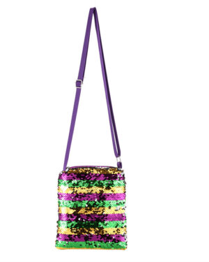HBG104963 - Mardi-Gras Cross Body Sequin Bag