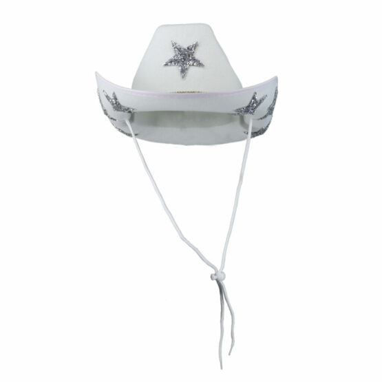 JC569 - Cowboy Hat with Stars and Rhinestone Chain - Image 2